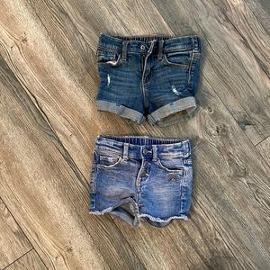 2 pairs of 2T denim shorts